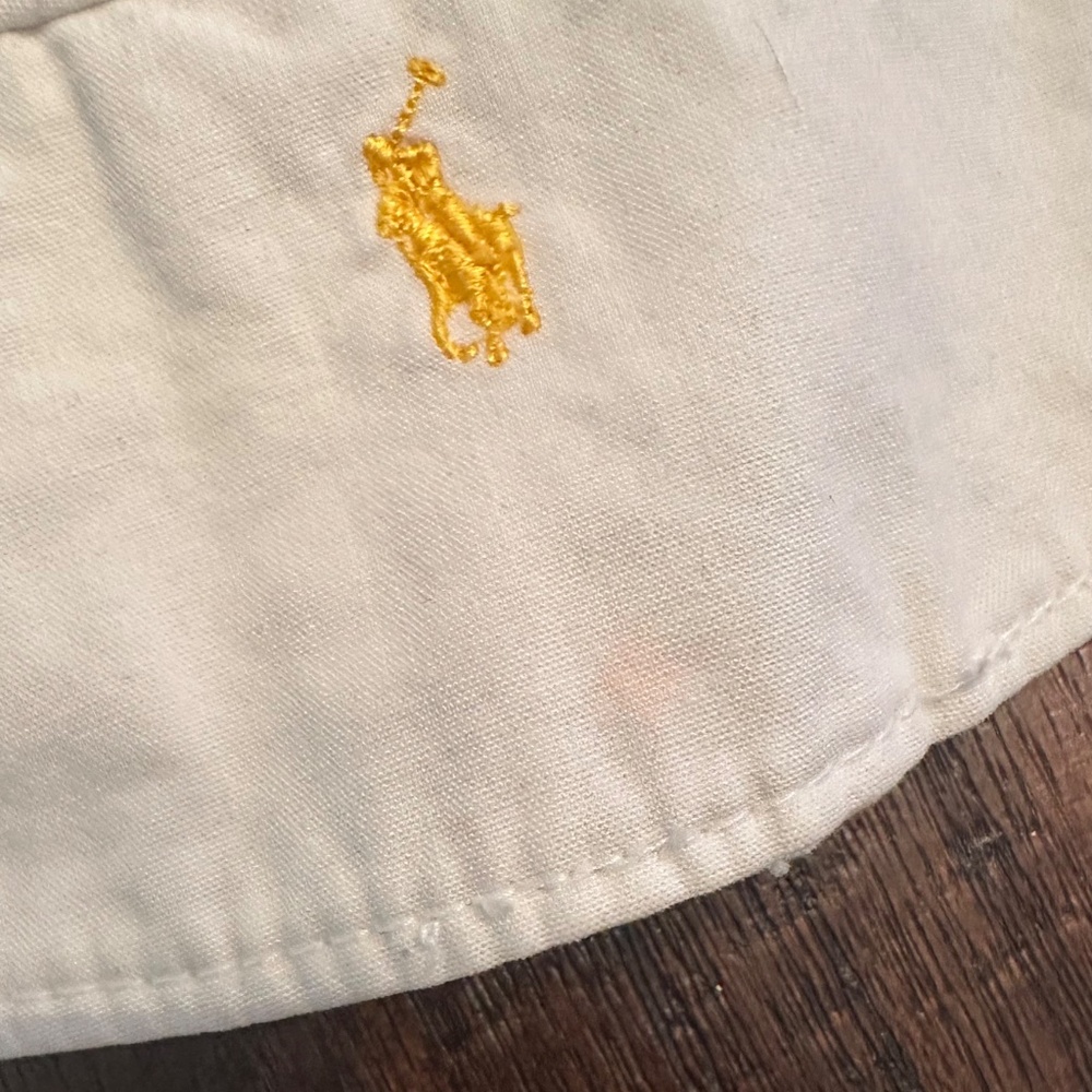 Ralph Lauren Bucket Sun Hat Cap Girls 4-6 4T 5T 6T Pony Logo White - Picture 4 of 5